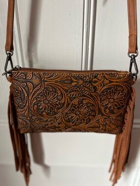Montana West Floral Tooled Purse